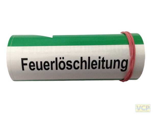 Klebebezeichnungsband Feuerlöschleitung Farbe grün DIN2404 -40°C bis +70°C