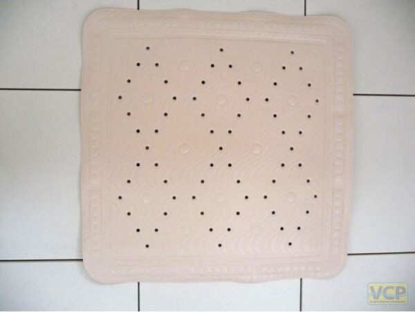 Duscheinlage ca. 55x55 cm Sinuswelle Farbe: beige