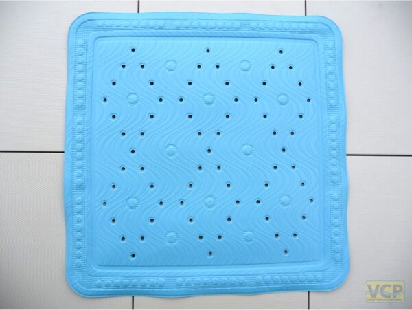 Duscheinlage ca. 55x55 cm Sinuswelle Farbe: blau