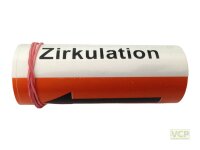 Klebebezeichnungsband Zirkulation Farbe orange DIN2404...