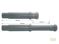 Teleskoprohr DN 50 Länge variabel von 250 bis 400 mm