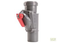 Rückstauklappe DN 50 grau für senkrechten Einbau