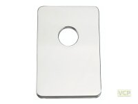 Abdeckplatte 108x168 mm aus Edelstahl für UP-Sifon...