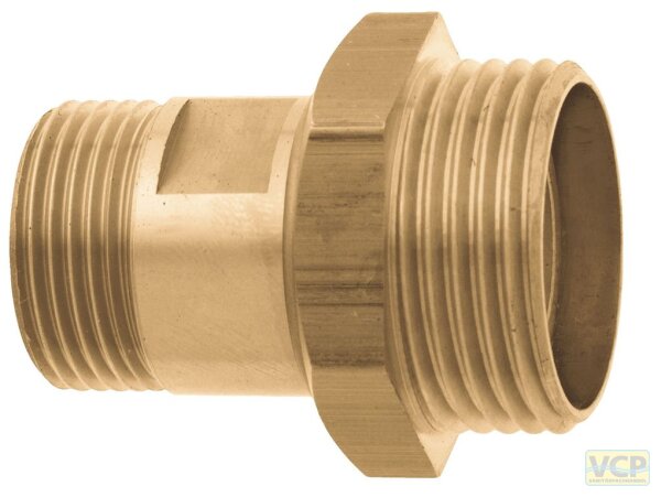 Geka plus Gewindenippel mit Ag 3/4" x Ag 1"