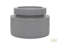 Endstopfen DN160 mit Schraubverschlusskappe grau