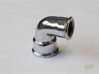 Winkel reduziert Messing chrom 90° 3/4" x...