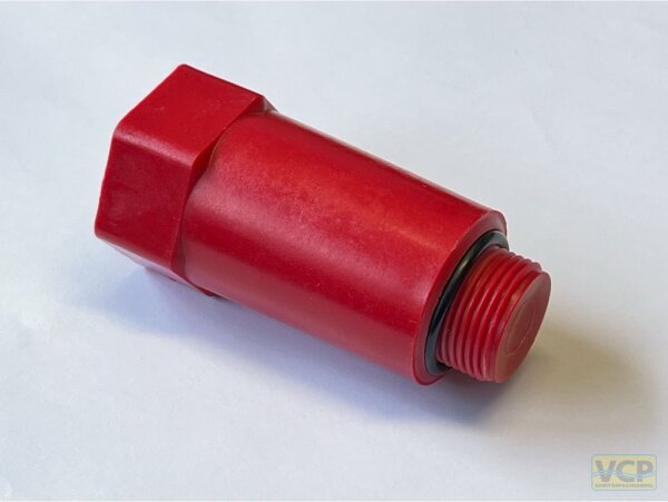 Robust-Baustopfen 3/4 rot