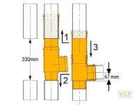 HTEA Schiebe-Abzweig Myriam DN110 DIN 4102-B1 schwer...
