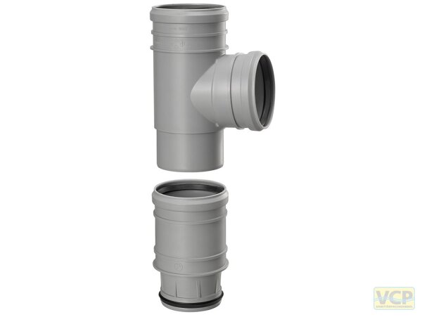 HTEA Schiebe-Abzweig Tara DN110 DIN 4102-B1 schwer entflammbar