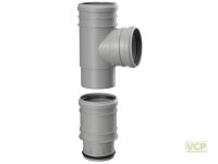 HTEA Schiebe-Abzweig Tara DN110 DIN 4102-B1 schwer...