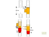 HTEA Schiebe-Abzweig Tara DN110 DIN 4102-B1 schwer...