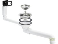 Ablaufventil für Spülen mit 90mm Ablaufloch,...