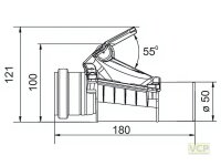 Rückstauklappe DN 50 grau