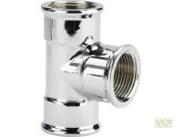 T-Stück Messing chrom 5/4"