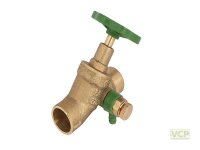 Schrägsitzventil 22mm Lötanschluss und...