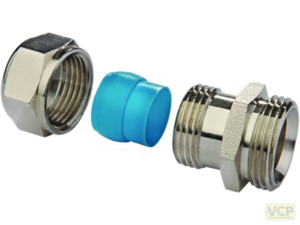 Schwarzrohradapter mit 3/4" Eurokonus für 3/8" Rohr