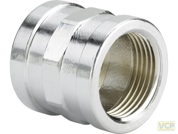 Muffe Rotguss chrom 1/8"