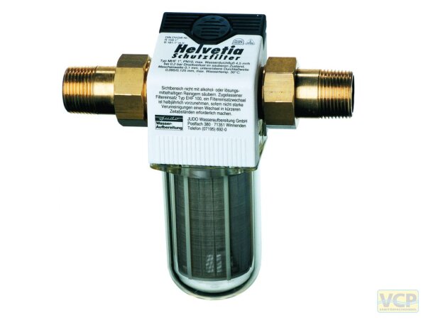 Helvetia Heizungs-Schutzfilter MHF 5/4" bis 30°C  0,025 mm Maschenweite