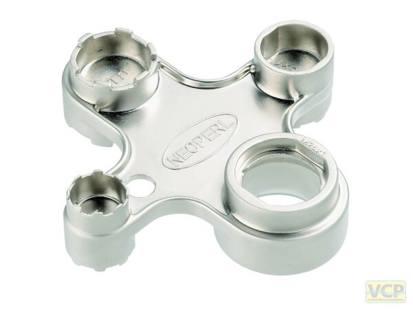 Universal Serviceschlüssel Neoperl Messing vernickelt