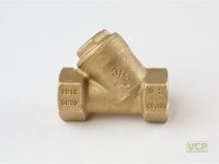 Schmutzfänger 3/4" Messing mit Edelstahl Sieb...