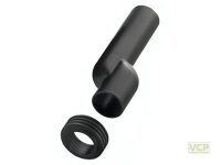 PE-Wand-WC-Einlaufrohr 55x200 etagiert mit Dichtung