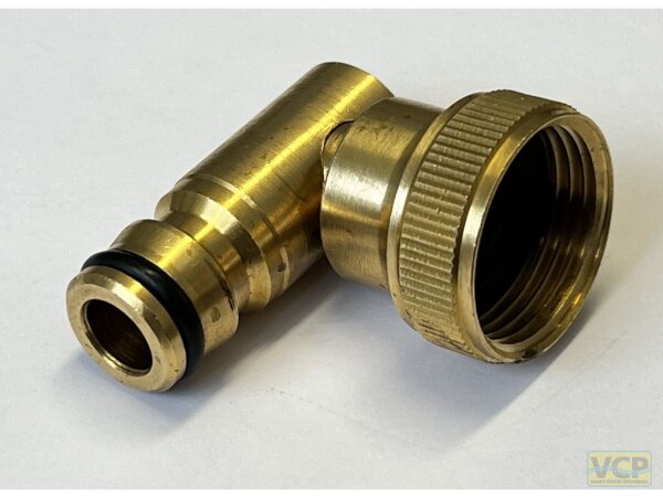 Winkel-Gewindestecker 3/4"Ig Messing blank