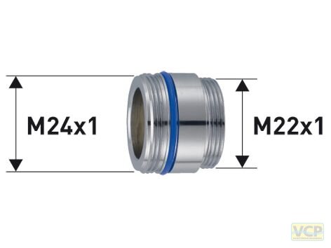 Übergangsstück M24x1 Ag x M22x1 Ag für Cache STD