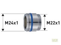 Übergangsstück M24x1 Ag x M22x1 Ag für...