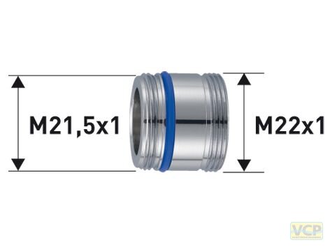 Übergangsstück M21,5x1 Ag x M22x1 Ag für Cache JR