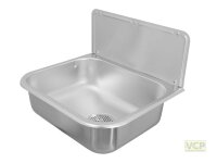 Ausgussbecken 490KSU Edelstahl 490x390x175 mm ohne...