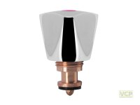 Sanitär-Oberteil, Messing chrom Dreikannthaubengriff...