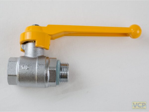 Caleffi Absperrkugelhahn 250 Solar 1/2" AG x 1/2" IG Hebelgriff