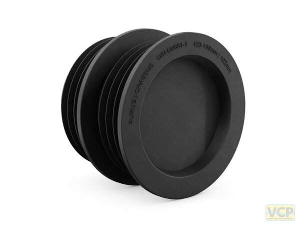 Gummiadapter CGA 123-130 | 102 (123-130mm auf 102-110mm), bis 0,5 bar, TPE
