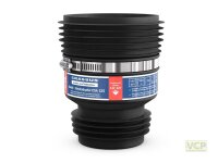Steckadapter CSA 125 (120-141mm auf 117-127mm), bis 0,5 bar, TPE / V2A
