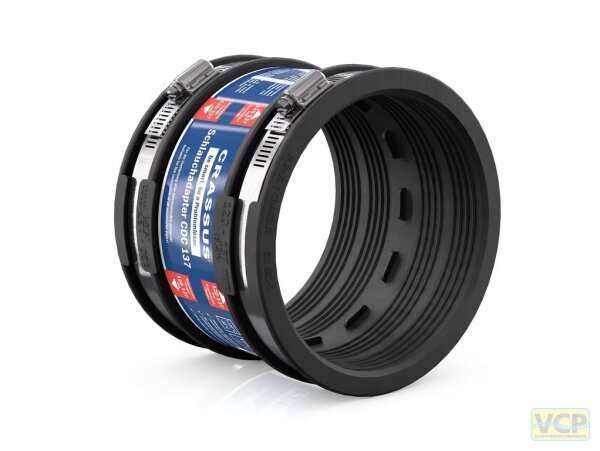 Schlauchadapter Typ 1 CDC 137 (120-137mm), bis 0,6 bar, EPDM / V2A