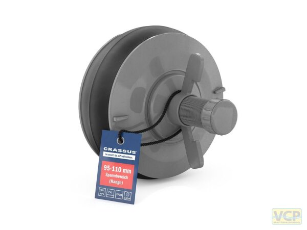 Schnellverschlussstopfen CSV 100 PVC (95-110mm), bis 0,5 bar, Länge: 100mm, EPDM / PVC