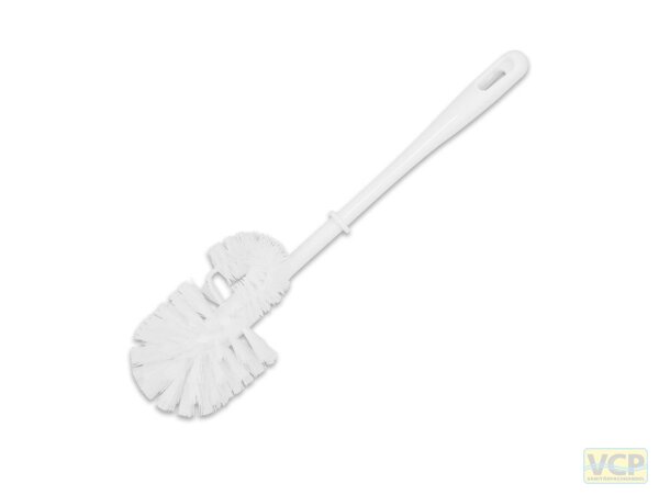 WC-Ersatzbürste weiß mit Randreiniger voller Griff, weiß
