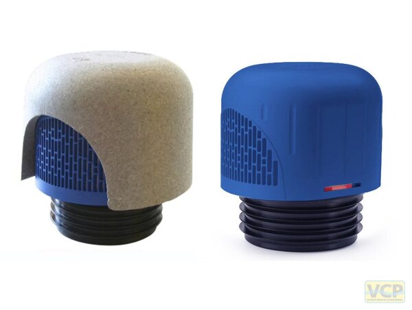 OHA Rohrbelüfter DN 70/90/110  nach DIN EN 12380, 28 l/s mit Frostschutzhaube