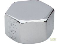 Kappe Messing chrom 2"