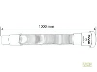 HT-Anschlussschlauch DN50 flexibel Muffe DN50 Spitzende...