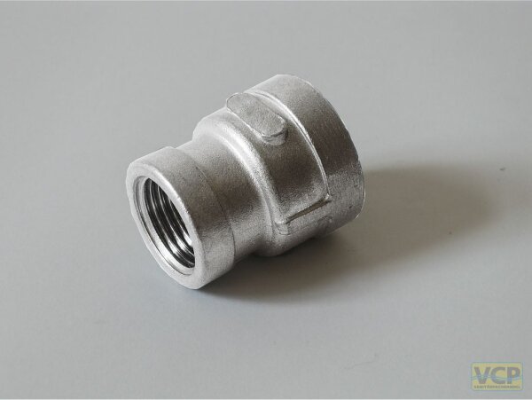 Muffe reduziert Edelstahl 2" x 5/4"