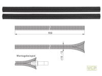 Farbset zu Flexschlauch, matt schwarz
